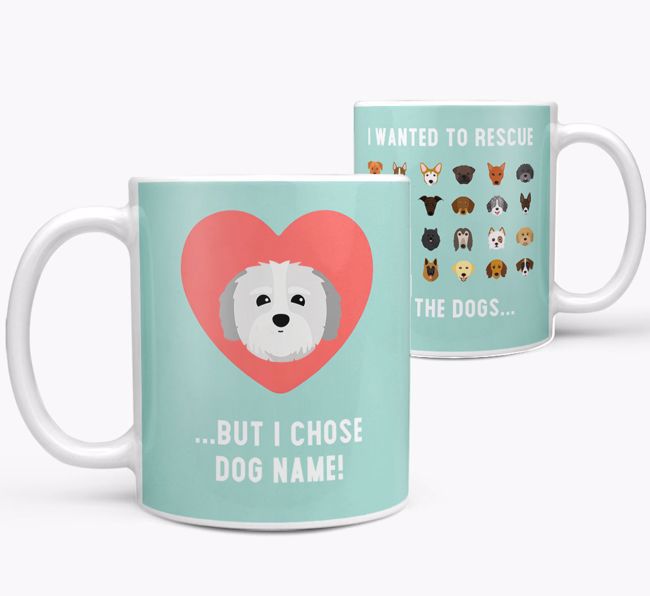 'Rescue All The Dogs' - Personalised {breedFullName} Mug